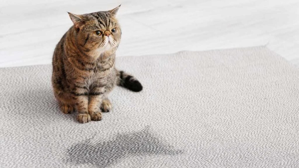 How do you get cat pee out of carpet naturally?